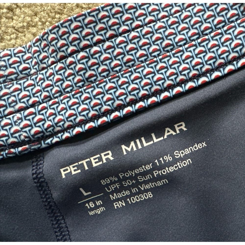 Peter Millar Golf Skort Size Large Alice Petal Hem Martini Print 15" NWT UPF 50%